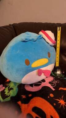 Sanrio Tuxedo Sam Dumpling Plush 10 Inch Blue